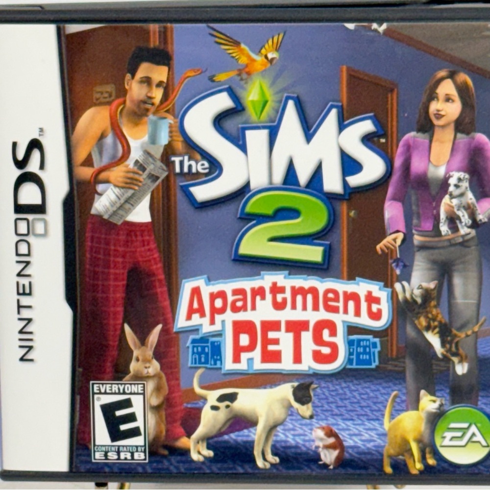 Sims2 Apartment Pets Nintendo DS Game Case Manual CIB Pre-Owned Entertainment
